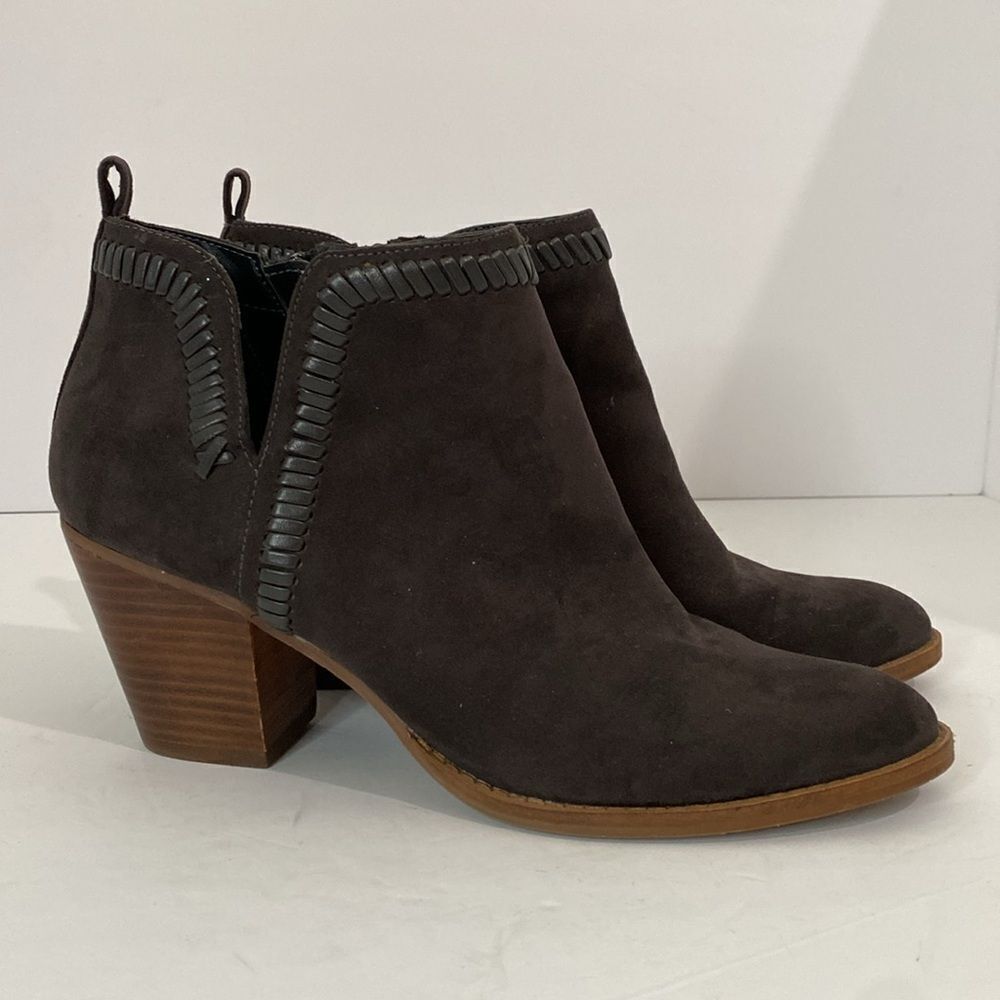 Dolce Vita DV8 Jace Heeled Booties Dark Charcoal Grey